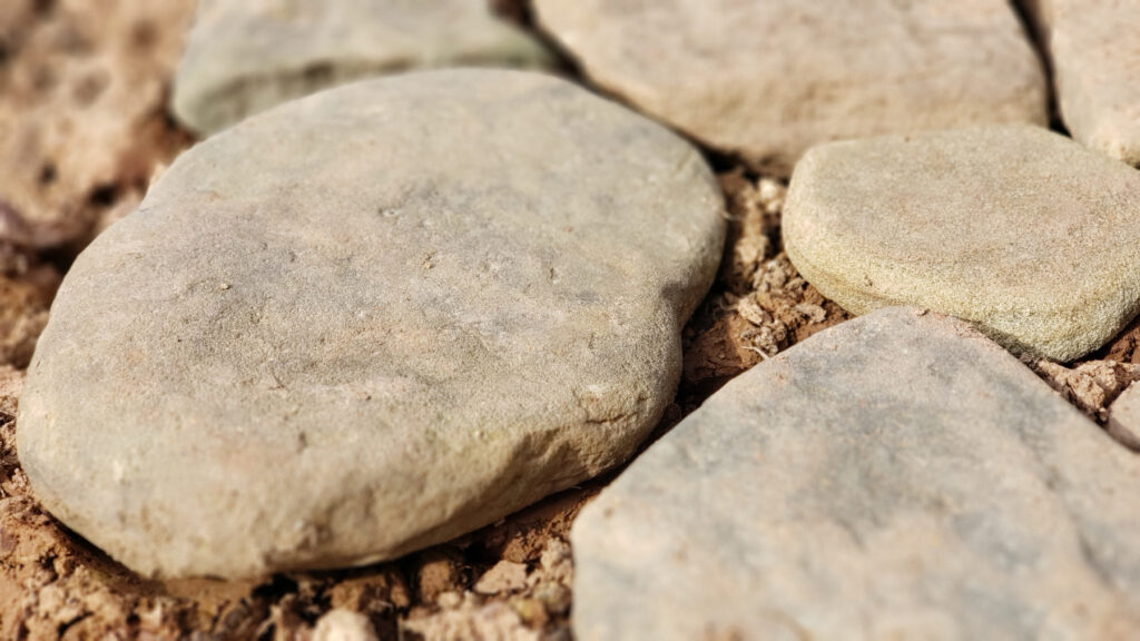 Appalachian sandstone pavers found for free at the creek. | Hillside and Holler - Appalachian stories about life, culture, herbs, folklore, ancestors, and history.